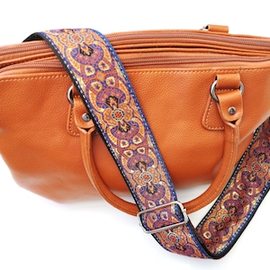 Colorful Removable Verstaile Guiltar Strap Style for Bag, Replacement, Interchangeable, Flowery, Colorful Bag Strap for Handbag, EAGLE
