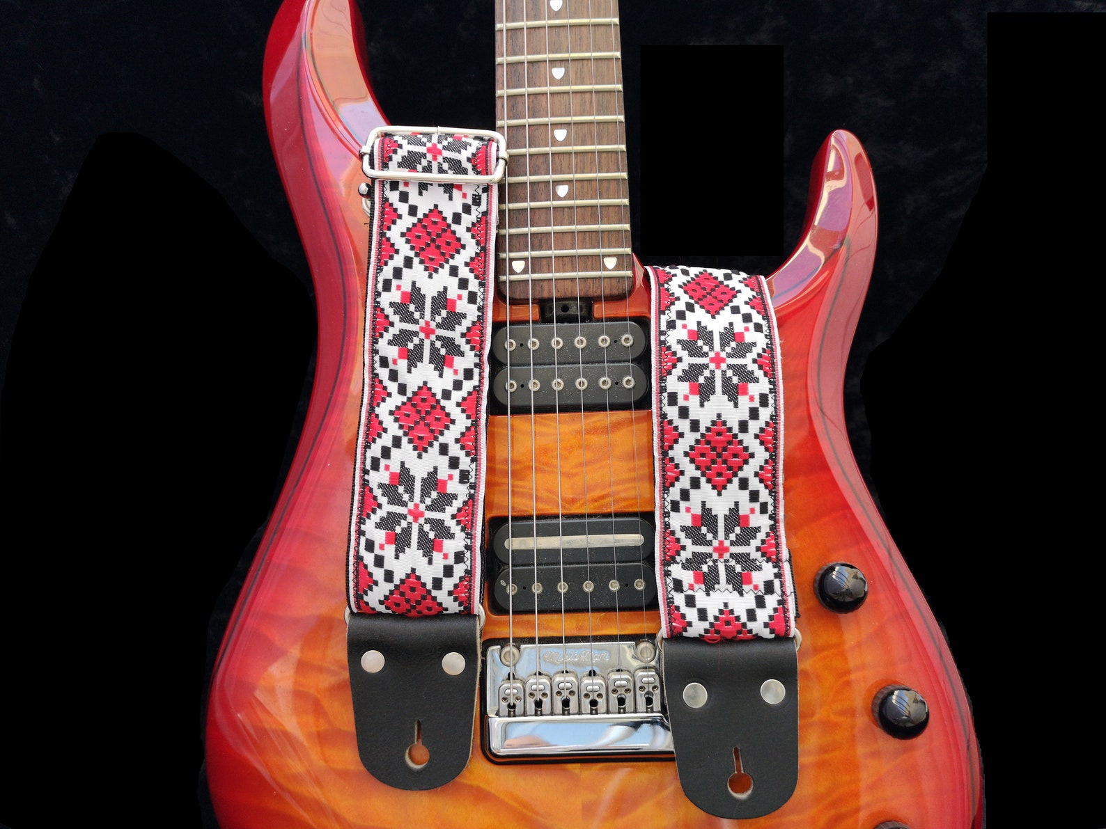 Guitar Strap Adjustable Personalized Engraving Cross Body Etsy Israel