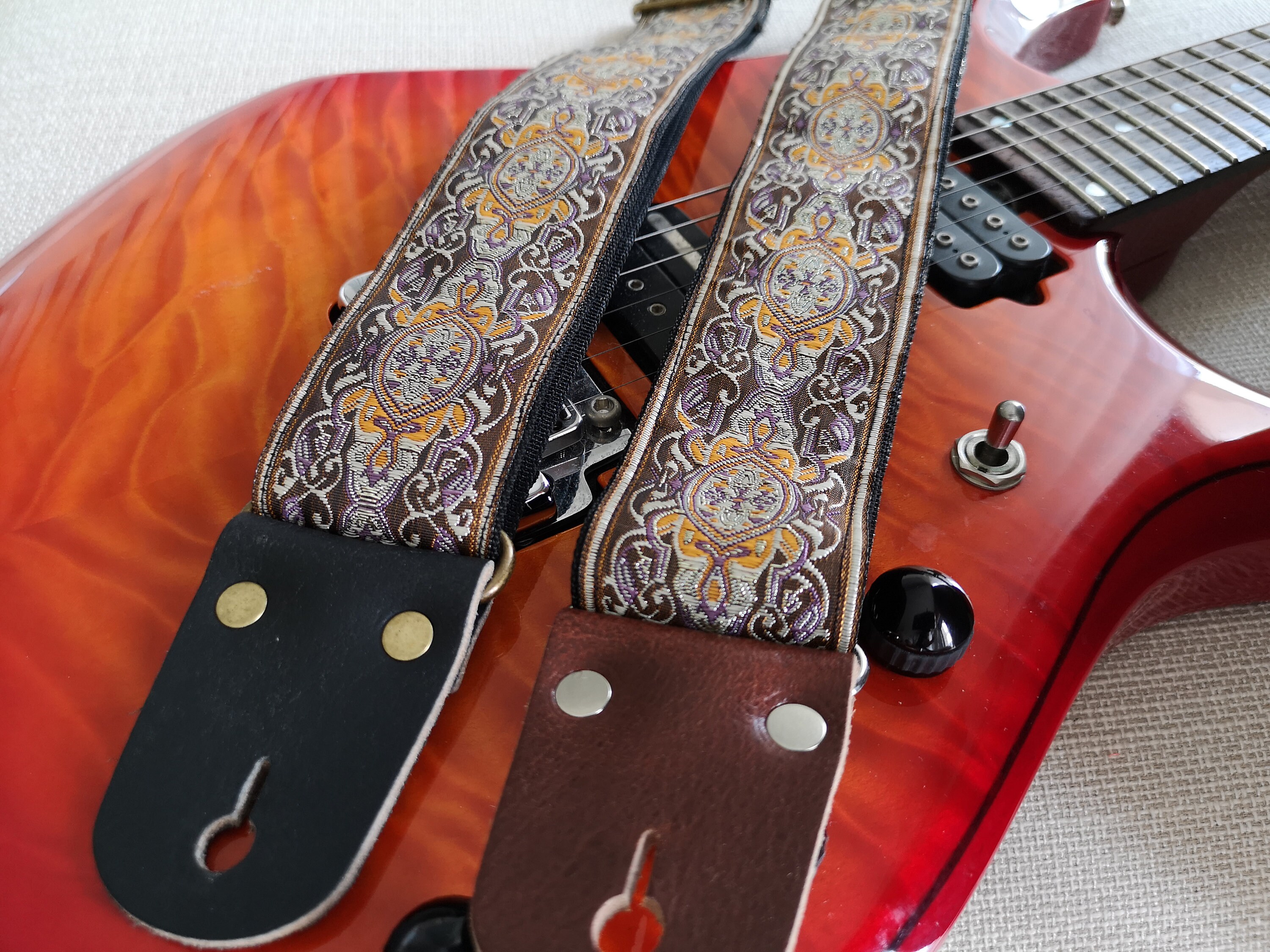 Crossbody Guitar Strap For Electric Acoustic or Bass Guitars Etsy
