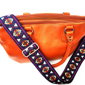 Replacement Guitar Style Bag Strap, Interchangeable Colorful Bag Strap for Handbag abd Purse, Adjustable Guitar Style Flowery Strap, MERCURY