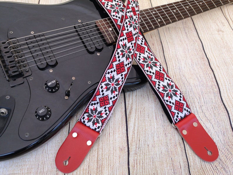 Guitar Strap Adjustable Personalized Engraving Cross body Etsy