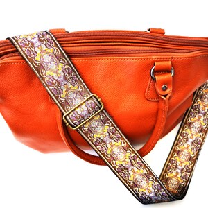 Adjustable Versatile Flowery Guitar Style Strap for Handbag Purse Tote, Replacement Adjustable Colorful Interchangeable Strap,  UNIVERSE