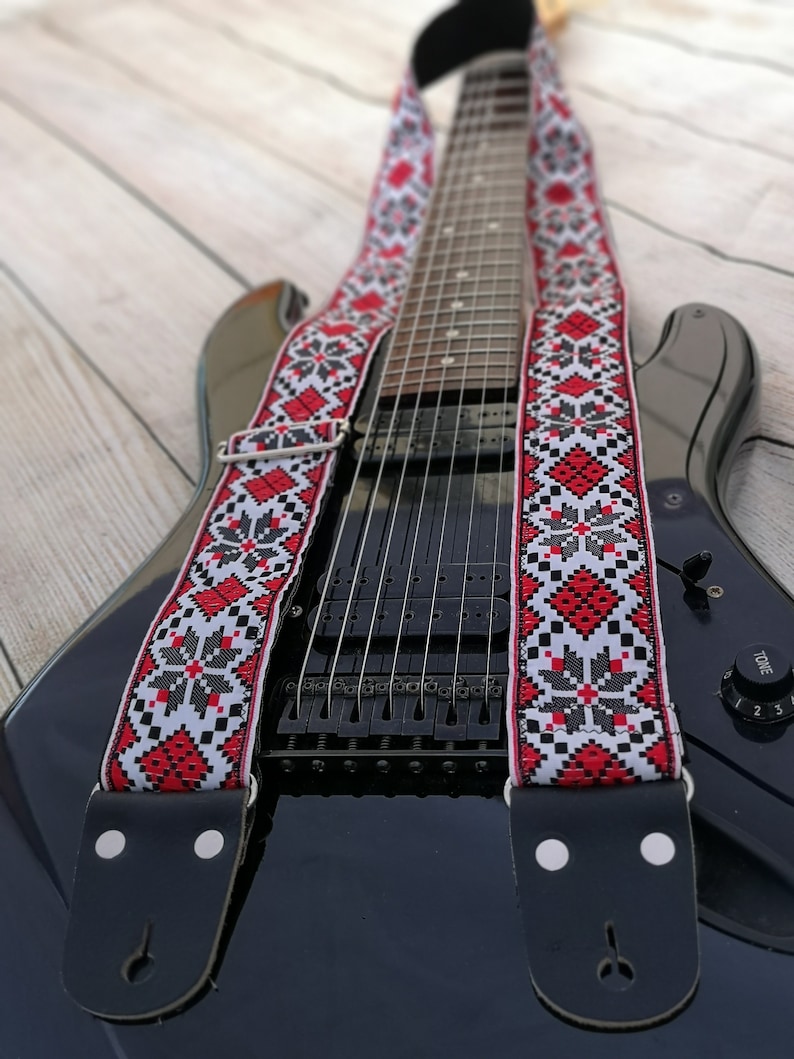 Guitar Strap Adjustable Personalized Engraving Cross Body Etsy Israel