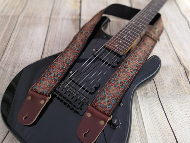 Guitar Strap Adjustable Engraving Personalized Strap Etsy Israel
