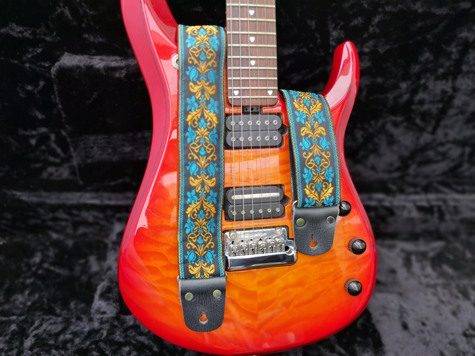 Guitar Strap Adjustable Engraving Personalized Strap Etsy