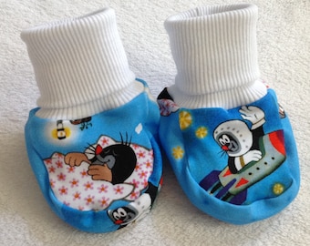 Tippy Toes Babysocken "Der kleine Maulwurf - Guten Nacht" Füsslinge Geschenk Taufe Winter