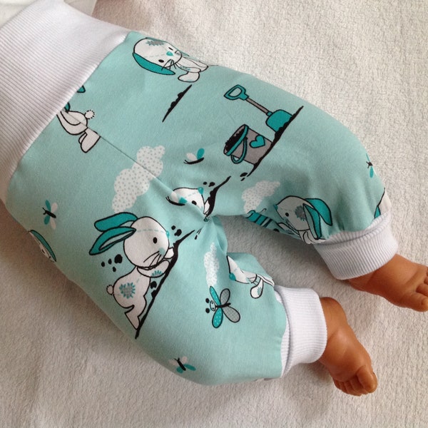 Babyhose "Knuddel-Buddel-Hase" mint