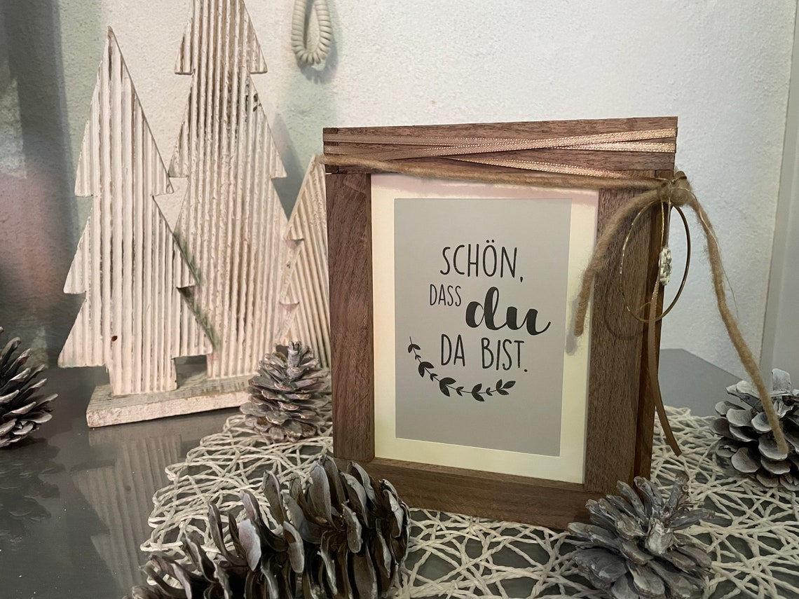 Windlicht Schön dass du da bist / herzlich Willkommen Etsy.de