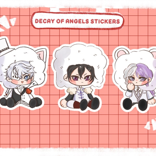 BSD Decay Of Angels Chibi Stickers