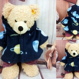 Bären Kleidung Jacke mit Planeten passend für Teddybär Bär 28 cm Bild 1