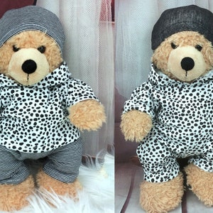 Bear clothing offwhite wilderness mix suitable for bear teddy bear 28 cm image 1