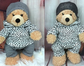 Bären Kleidung offwhite Wildnis Mix passend für BärTeddybär 28 cm