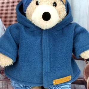 Bärenkkleidung Mix gestreift jeansoptik passend für Bären Stofftiere Bär Teddybär 37 / 40 cm Neu jacke