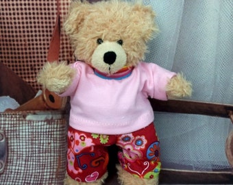 Bärenkleidung  Oberteil und hose passend für Teddybär Bär 18 cm