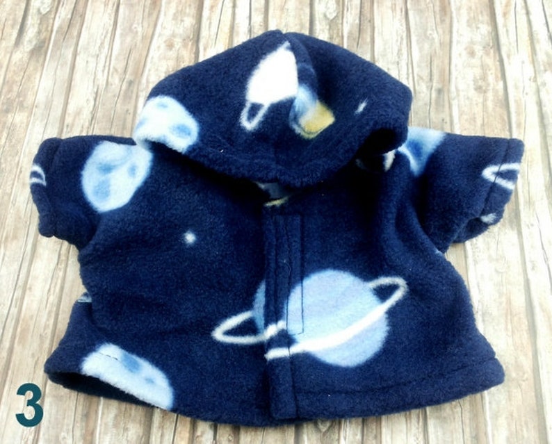 Bären Kleidung Jacke mit Planeten passend für Teddybär Bär 28 cm Bild 4