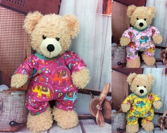 Bären Kleidung Farben Mix Jumpsuit Overall Elefanten für Bären Stofftiere Teddybär Bär 28 cm