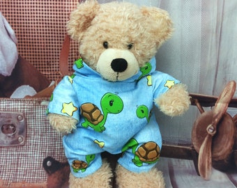 Kleidung Jumpsuit Overall Schildkröte passend für Teddybär Bär 23 cm