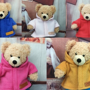 Bären Kleidung Farben Mix Jacke passend für Bären Stofftiere Plüschtiere Bear 28 cm Bild 1