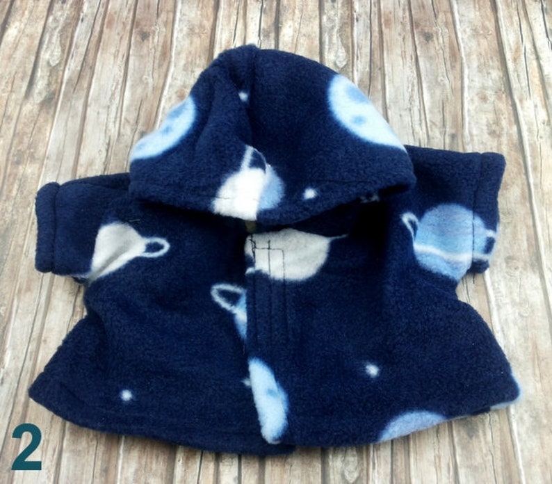 Bären Kleidung Jacke mit Planeten passend für Teddybär Bär 28 cm Bild 3