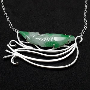 Girocollo in argento con giada
