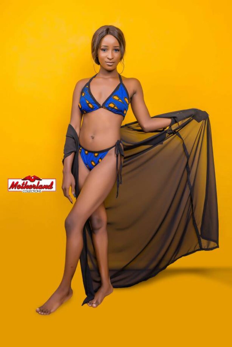 Ankara Swimsuit and Kimono Set Etsy