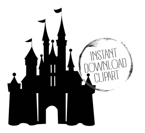 Clipart Princess Castle Castle Silhouette Png Etsy