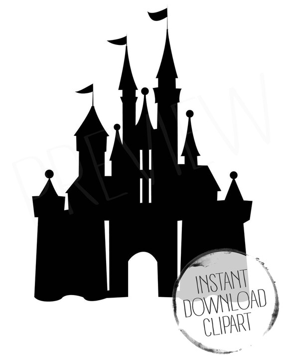 Clipart Princesse Chateau Chateau Silhouette Png Etsy