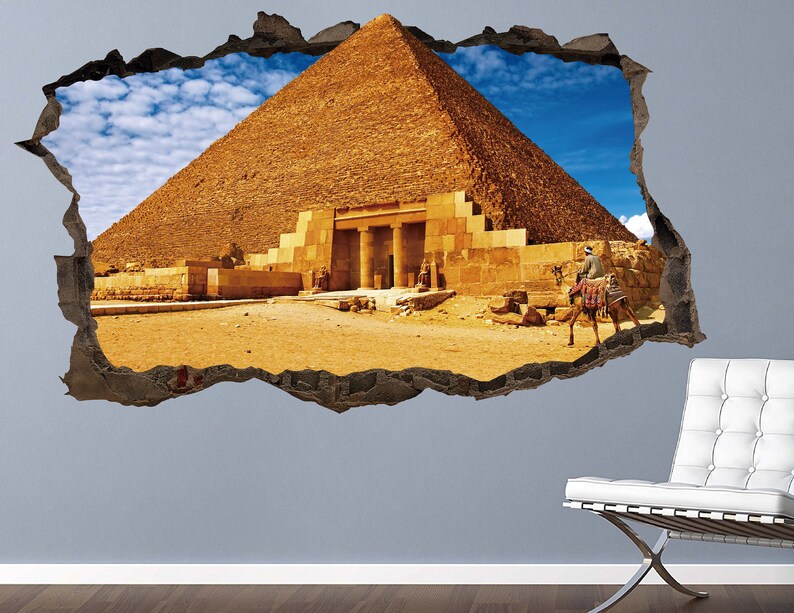 City Pyramid Egypt Wall Decal Decor Sticker Vinyl Decal 3D Etsy
