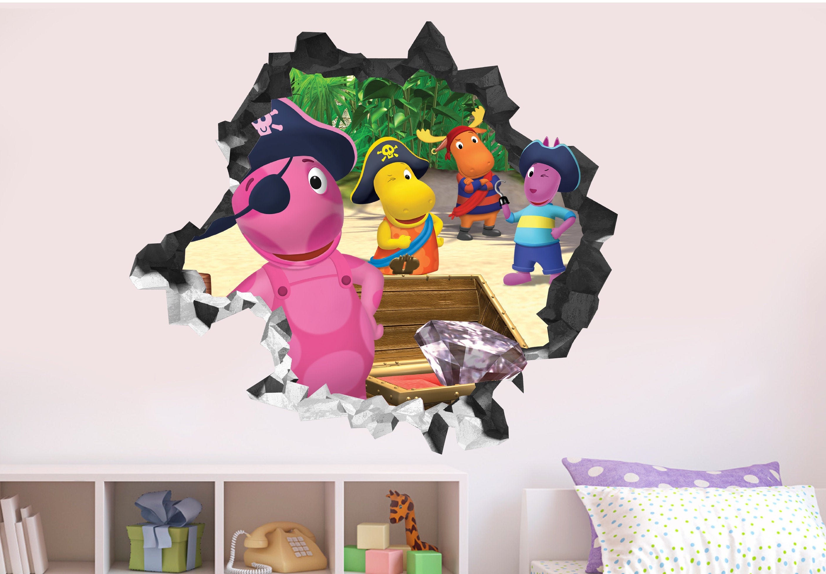 Backyardigans Wall Decal Decor Sticker Vinyl Decal 3D Etsy