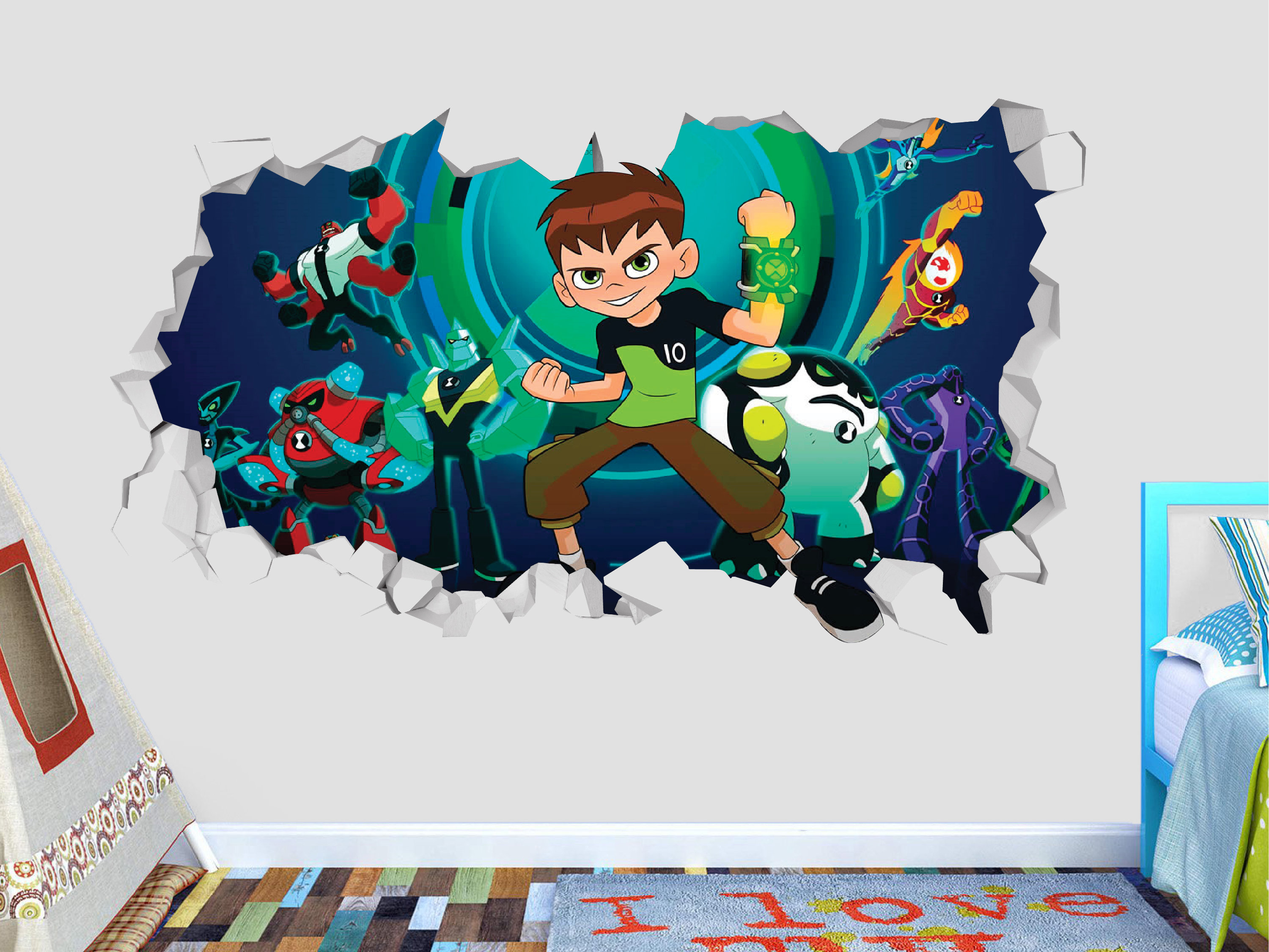 Ben 10 Monsters Adventure Wall Decal Decor Kids Sticker Etsy