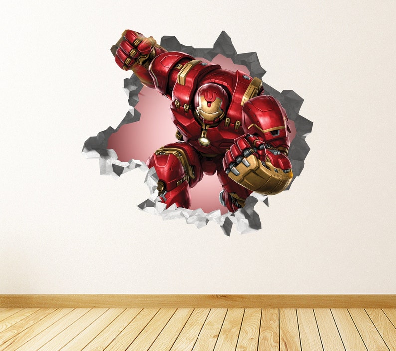 Iron Man Phenomenal Wall Decal Decor Sticker Vinyl 3d Custom Your Photo Js951