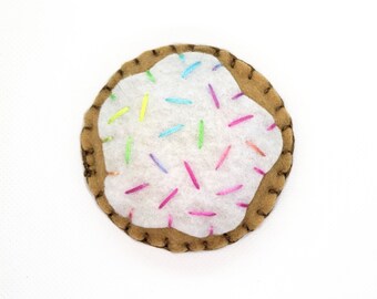 Vanilla Iced Sprinkle Cookie Catnip Cat Toy Hand-sewn Handmade Homegrown Gift For Cat Lovers
