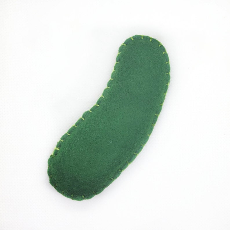 Pickle Catnip Cat Toy Hand-sewn Handmade Homegrown Cute Catnip Gift For Cat Lovers image 1