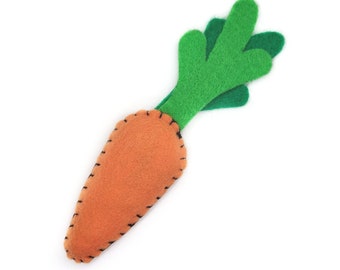 Carrot Catnip Cat Toy Hand-sewn Handmade Homegrown Cute Catnip Gift For Cat Lovers