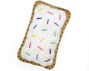 Toaster Pastry - 'Vanilla' Catnip Cat Toy Hand-sewn Handmade Homegrown Gift For Cat Lovers