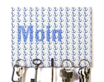 Schlüsselbrett „Moin“ / Geschenkidee als Geburtstagsgeschenk, Einzugsgeschenk oder zu Weihnachten / personalisierte Geschenke