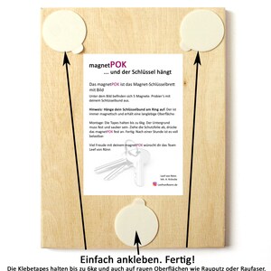 Schlüsselbrett Birke / Geschenkidee als Geburtstagsgeschenk, Fotogeschenk, Einzugsgeschenk oder zu Weihnachten / personalisierte Geschenke Bild 5