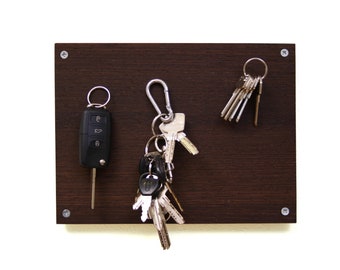 Wooden key board "Wurfbrett Wenge" / Gift idea as a birthday present, move-in gift or for Christmas /