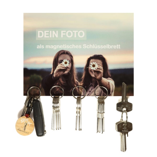 Schlüsselbrett „Dein eigenes Bild“ / Geschenkidee als Geburtstagsgeschenk, Einzugsgeschenk oder zu Weihnachten / personalisierte Geschenke