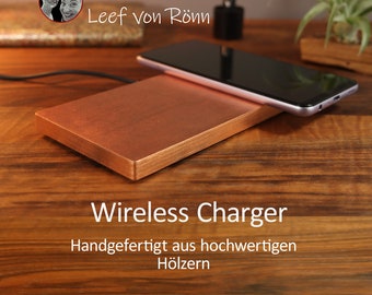 Wireless Charger 2 in 1 Dual Ladepad für IPhone Samsung Airpods Earbuds und alle Qi-fähigen Geräte in Kupfer oder Gold Schlagmetall