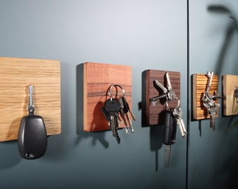 Porte clés clé aimant clavier en bois cadeau fête des mères fête des pères noël anniversaire cadeau de noël