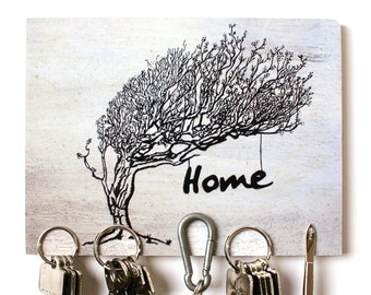 Key board "Home Tree - SW" / Gift idea as birthday gift, move-in gift or for Christmas / Personalized gifts