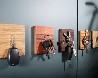 Wooden key board with magnet