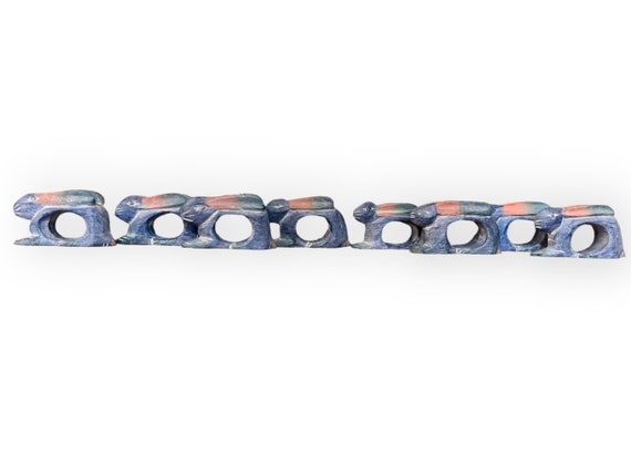 6 Anelli Portatovaglioli A Forma Di Coniglietto Pasquale In Legno - Decorazione Tavola Primaverile, Colore Bianco - 3