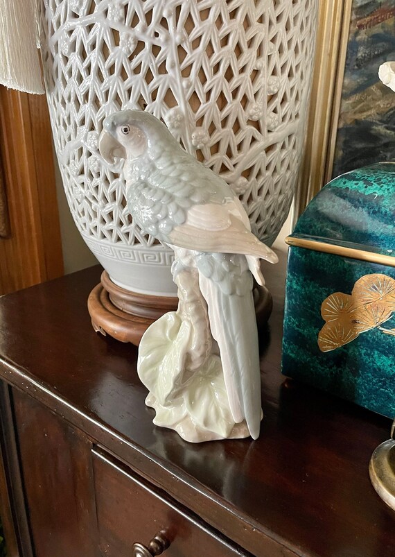 Large Vintage Shafford Pottery Dana Collection Macaw Parrot Etsy