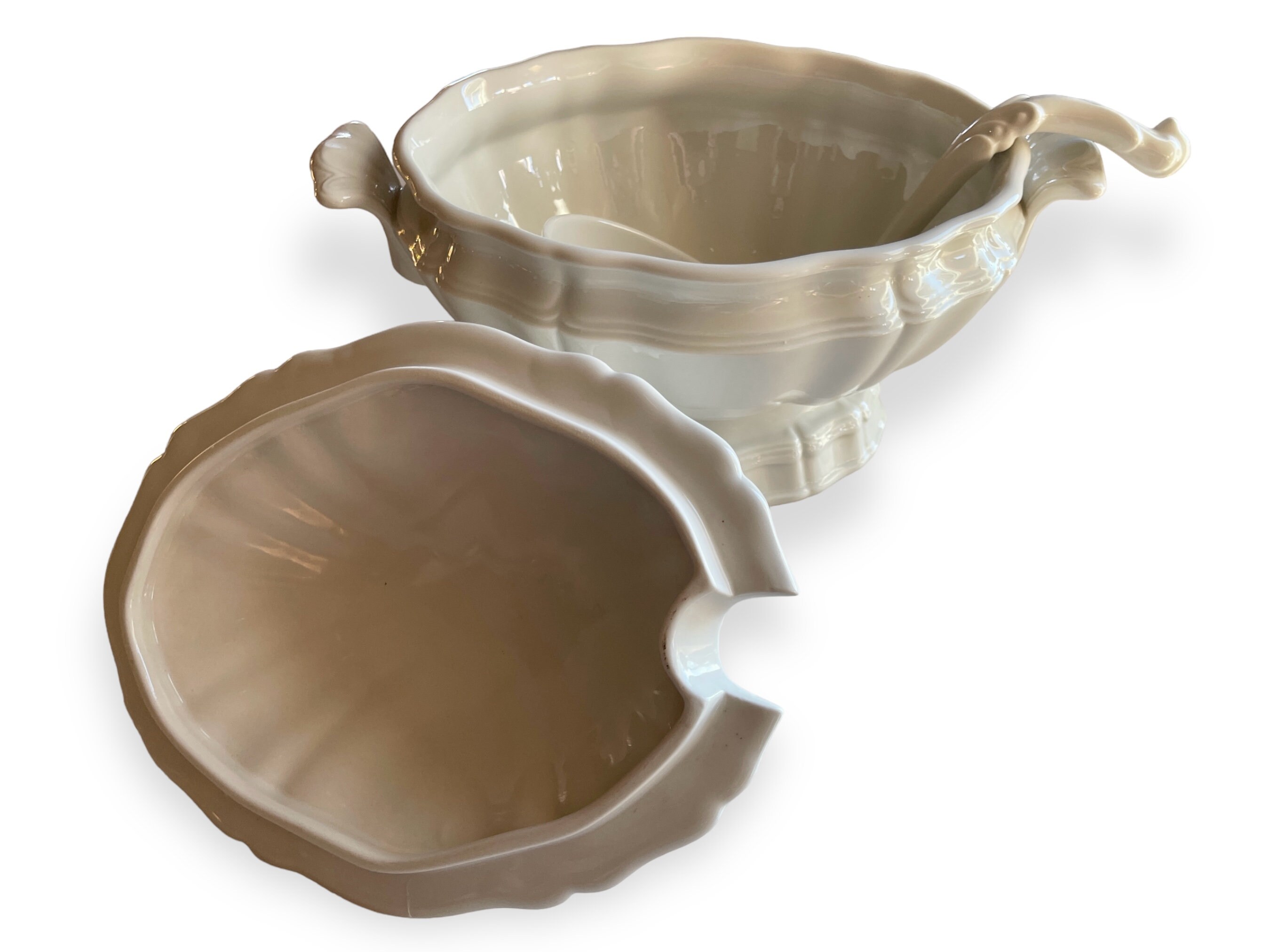 Red Cliff Ironstone Heirloom Oval Soup Tureen, Lid, and Ladle Etsy