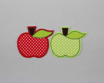 Iron-on image apple, small, patch, patch, application, iron-on patch, knee patch, trouser patch, iron-on image, DIY