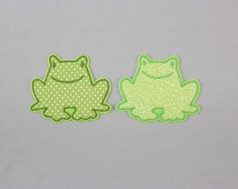 Image thermocollante grenouille, vert, patch, patch, application, patch thermocollant, patch genou, patch pantalon, image thermocollante, DIY