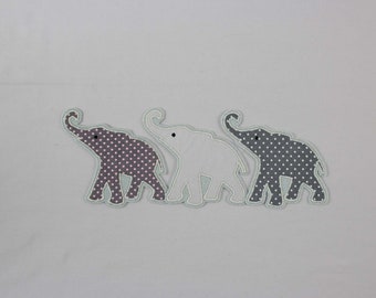Iron-on picture elephant, baby elephant, patch, patch, application, iron-on patch, knee patch, trouser patch, iron-on picture, DIY