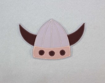 Iron-on image Viking helmet, patch, patch, application, iron-on patch, knee patch, trouser patch, iron-on image, DIY